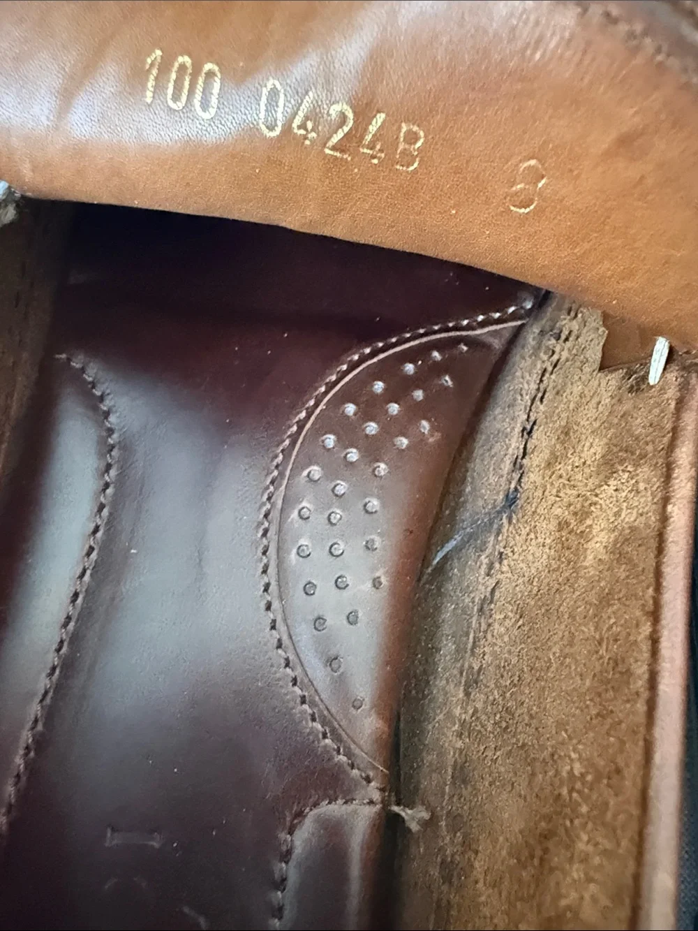 Gucci Brown Leather Gold Horsebit Loafers Size 8